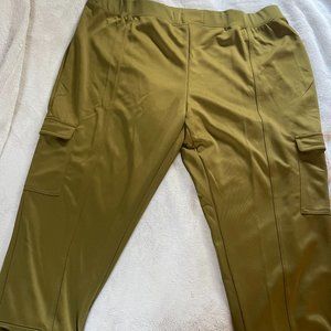 Nike Plus swoosh utility pocket sweatpants in khaki green